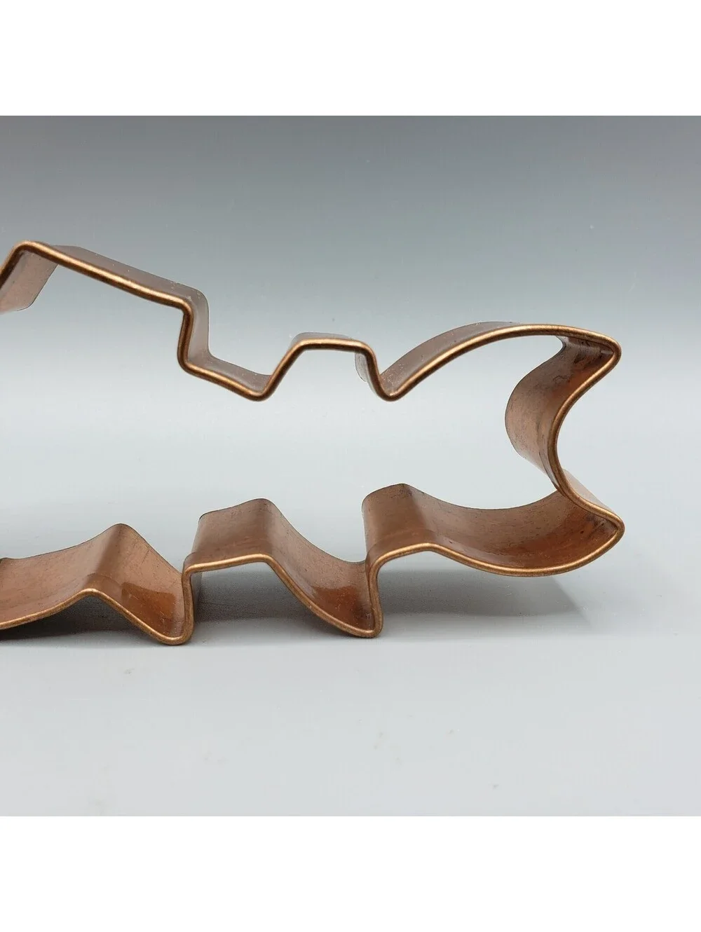 Solid Copper Cookie Cutter Shark Fish Large 6 Inches Long Ocean Sea Life